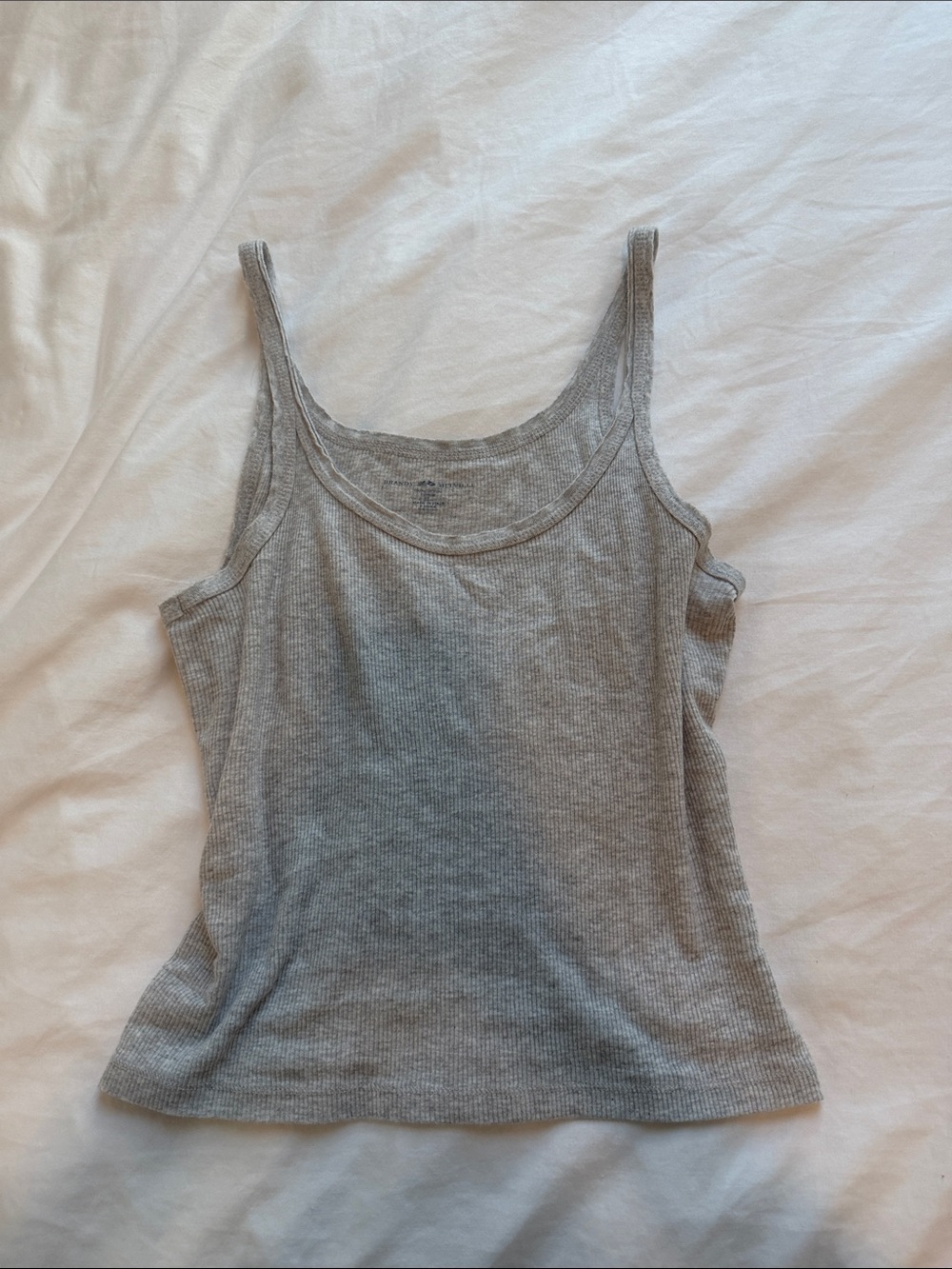 gray basic brandy melville john galt ribbed tank top